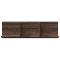 Wandkast 100x16,5x30 cm bewerkt hout bruin eikenkleur 4