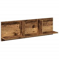 Wandkast 100x16,5x30 cm bewerkt hout oud houtkleurig 2