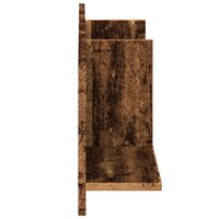 Wandkast 100x16,5x30 cm bewerkt hout oud houtkleurig 5