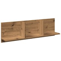 Wandkast 100x16,5x30 cm bewerkt hout artisanaal eikenkleurig 2