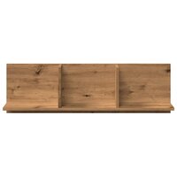 Wandkast 100x16,5x30 cm bewerkt hout artisanaal eikenkleurig 4