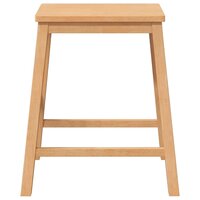 Barstoelen 2 st massief hout rubber 5