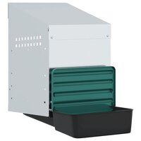 Kippennestkast 1 compartiment Wandmontage gegalvaniseerd staal 4