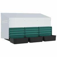 Kippennestkast 3 compartimenten wandmontage gegalvaniseerd staal 4