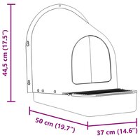 Kippennestkasten 4 stuks wandmontage kunststof donkergroen 8