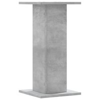 Speakerstandaards 2 st 30x30x60 cm bewerkt hout betongrijs 6