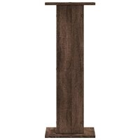 Speakerstandaards 2 st 30x30x80 cm bewerkt hout bruin eiken 5