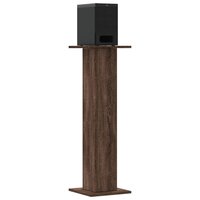 Speakerstandaards 2 st 30x30x95 cm bewerkt hout bruin eiken 3