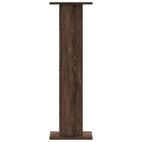 Speakerstandaards 2 st 30x30x95 cm bewerkt hout bruin eiken 5