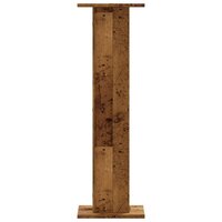 Speakerstandaards 2 st 30x30x95 cm bewerkt hout oud houtkleurig 5