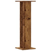 Speakerstandaards 2 st 30x30x95 cm bewerkt hout oud houtkleurig 6