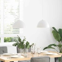 Hanglampen 2 st In hoogte verstelbaar E27 30 cm metaal wit 3