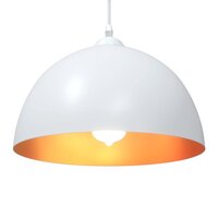 Hanglampen 2 st In hoogte verstelbaar E27 30 cm metaal wit 6