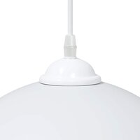 Hanglampen 2 st In hoogte verstelbaar E27 30 cm metaal wit 9