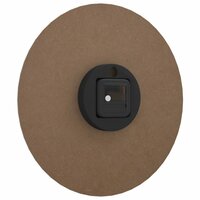 Wandklok met lichtgevende wijzerplaat en wijzers &Oslash;30 cm bruin 5