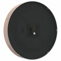 Wandklok &Oslash;29,5 cm polystyreen en glas goudkleurig en wit 5