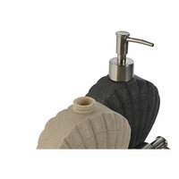 Zeepdispenser Home ESPRIT Grijs Cr&egrave;me Hars Polyethyleen 12 X 6 X 16,5 cm (2 Stuks) 3