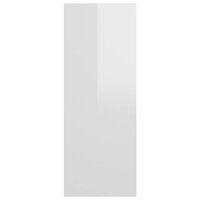 Wandtafel 78x30x80 cm bewerkt hout hoogglans wit 6