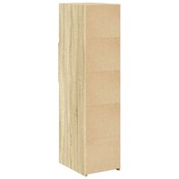 Hoge kast 30x42,5x124 cm bewerkt hout sonoma eikenkleurig 6