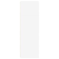 Hoge kast 40x41x124 cm bewerkt hout wit 5