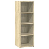 Hoge kast 40x41x124 cm bewerkt hout sonoma eikenkleurig 2