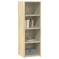 Hoge kast 40x41x124 cm bewerkt hout sonoma eikenkleurig 3