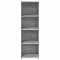 Hoge kast 40x41x124 cm bewerkt hout betongrijs 4