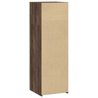 Hoge kast 40x41x124 cm bewerkt hout bruin eikenkleur 6
