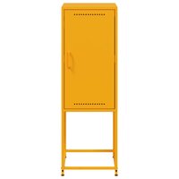 Hoge kast 36x39x107 cm staal mosterdgeel 6