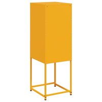 Hoge kast 36x39x107 cm staal mosterdgeel 8