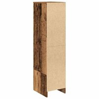 Hoge kast 29,5x34x119,5 cm bewerkt hout oud hout 8