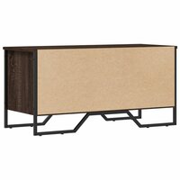 Schoenenkast 90x38x45,5 cm bewerkt hout bruin eikenkleurig 6