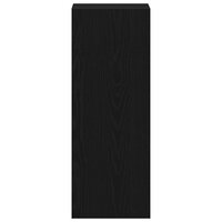 Boekenkast stapelbaar 30x30x80 cm bewerkt hout zwart eikenkleur 5