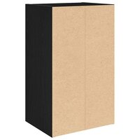 Boekenkast 31x24x52 cm bewerkt hout zwart eikenkleurig 7