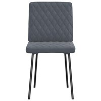 Eetkamerstoelen 2 st fluweel donkergrijs 3