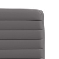 Eetkamerstoelen 2 st kunstleer grijs 7