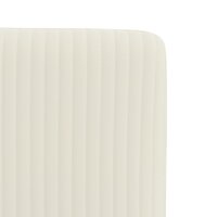 Eetkamerstoelen 2 st fluweel cr&egrave;mekleurig 7