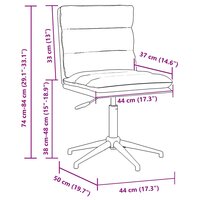 Eetkamerstoel kunstleer bruin 9