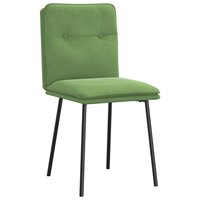Eetkamerstoelen 2 st fluweel lichtgroen 3