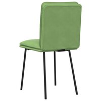 Eetkamerstoelen 2 st fluweel lichtgroen 6