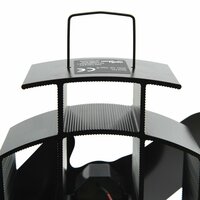 Kachelventilator met 2 vinnen zwart 6