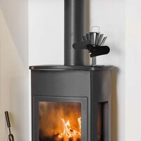 Kachelventilator met 2 vinnen zwart 7