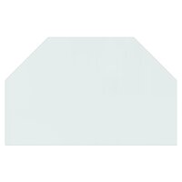 Glasplaat openhaard zeshoekig 80x50 cm 4