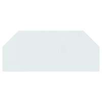 Glasplaat openhaard zeshoekig 120x50 cm 4