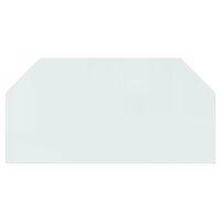 Glasplaat openhaard zeshoekig 120x60 cm 4