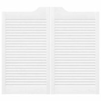 Draaideuren louvre design 2 paar 90x80 cm wit 6