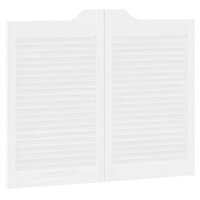 Draaideuren louvre design 2 paar 80x100 cm wit 8