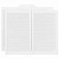 Draaideuren louvre design 2 paar 90x100 cm wit 2