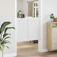 Draaideuren louvre design 2 paar 90x100 cm wit 3