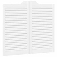 Draaideuren louvre design 2 paar 90x100 cm wit 4